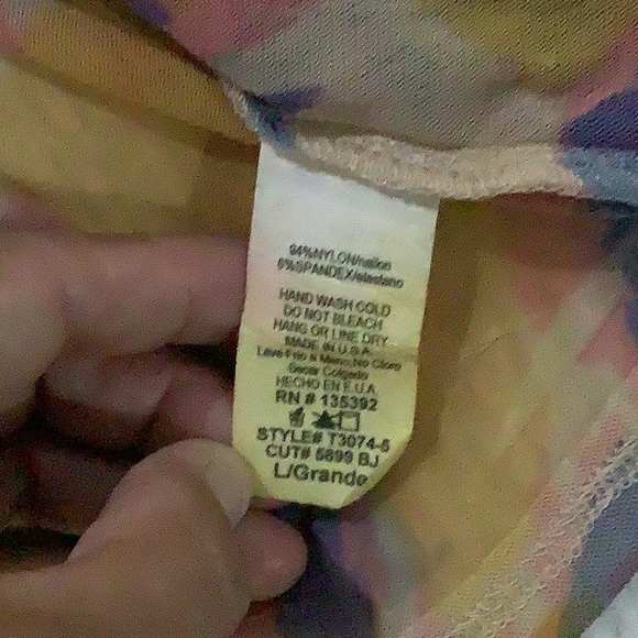 S twelve women’s orange rhinestone sheer boho kimono sleeve top size large - Picture 7 of 9